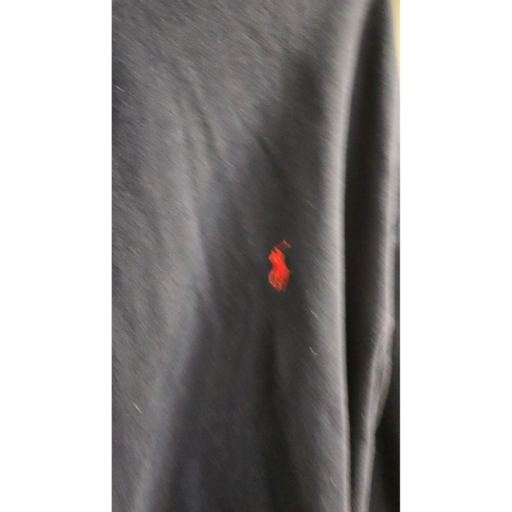 Polo Ralph Lauren Mens Navy Blue Fleece Hoodie Red Pony Logo 2XLT Big and Tall - Picture 2 of 6